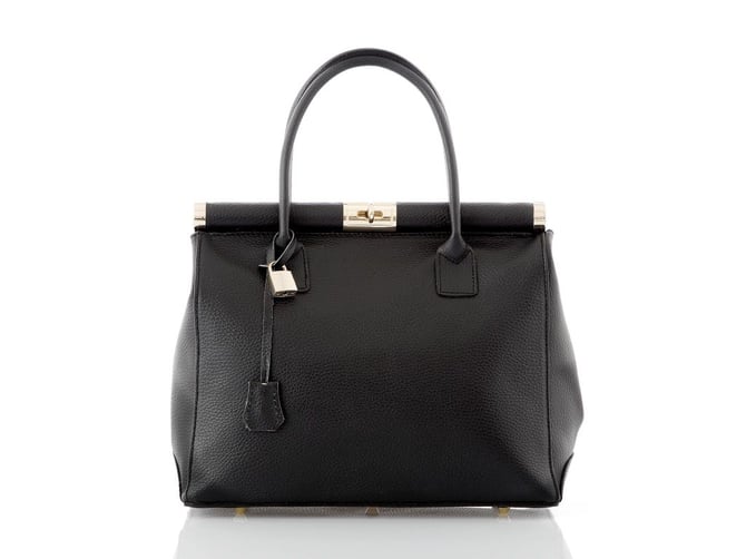 Leather Handbag Antonella | Glorious Black | Glorious Black | Peddler