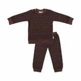 Little Indians Baby Pyjama Waffle Leopard Organic Cotton