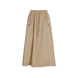 Co'Couture Crisp Poplin Utility Skirt - Khaki
