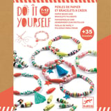 Djeco Djeco Do It Yourself Paper Beads and Bracelets Pop and Colour +35 Bracelets 7+