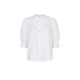 Co'Couture Alva Anglaise S/S Shirt - White