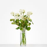 Losse witte rozen
