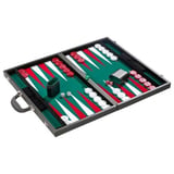 Backgammon Kunstleer Philos 53cm Groen