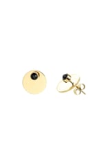Bandhu Energy Muse Double Earrings - Gold with Black Onyx