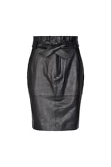 Co'Couture Phoebe Leather Skirt - Black