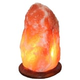 Himalaya Zout Lamp Houten Voet - 31 Cm Hoog - Oranje