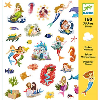 Djeco Knutselpakket Stickers Zeemeerminnen