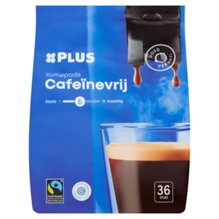 PLUS Koffiepads Cafeïnevrij Fairtrade