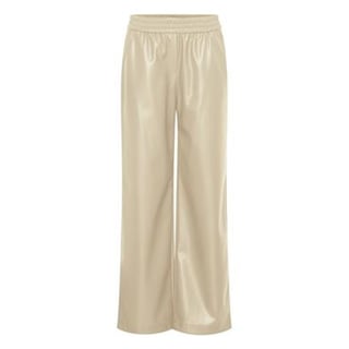 Jogger pants PU Leather Cream