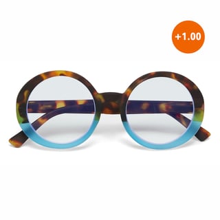 Leesbril LAURA Round Havana Blue OK024HB