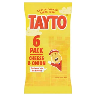 Tayto Cheese And Onion 6 Pack 6X25G