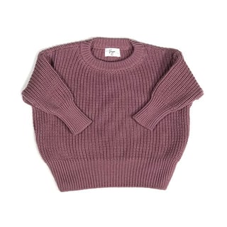 Vega Basics - The Cordero Sweater  aubergine