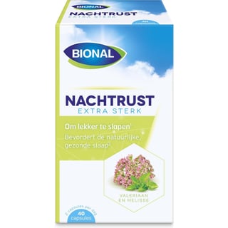 Bional Nachtrust Melatonine - Met Valeriaan - 40 Capsules - Voedingssupplement