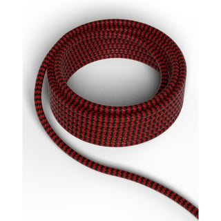 Calex Fabric Cable 2X0,75Qmm 3M Red/Black, Max.250V-60W