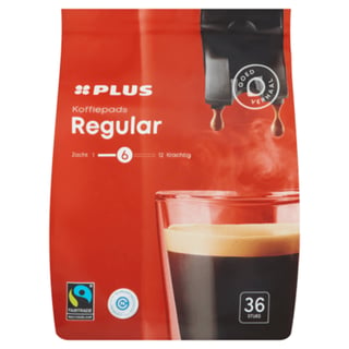 PLUS Koffiepads Regular Roast Fairtrade