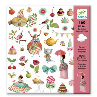 Djeco Stickers Princess Tea Party 160 Stuks 4+