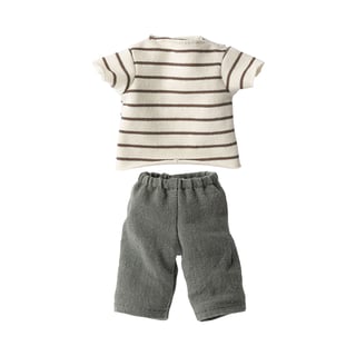 Maileg Striped Blouse & Pants, Size 2