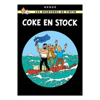 Kuifje Poster - Cokes in Voorraad - 50 X 70 Cm