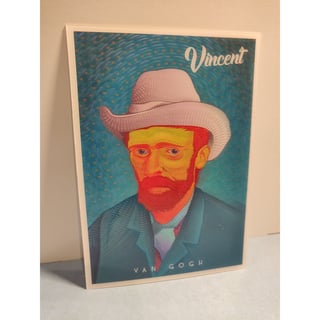 Lenticulaire Kaart Bewegend Vincent Van Gogh Self-Portrait with Grey Felt Hat