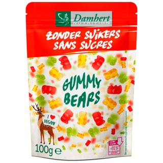 Damhert Zonder Suikers Gummy Bears Vegan