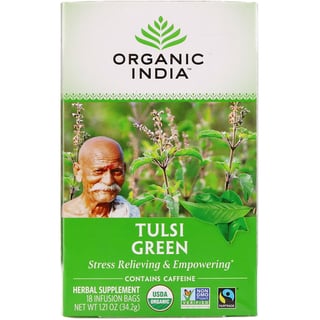 Organic India Tulsi Tea Green 18 Pckts