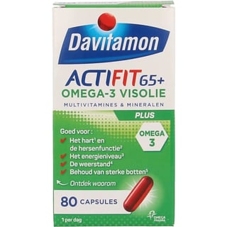 Davitamon Actifit 65+ Omega 80 Capsules 80