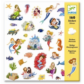 Djeco Stickers Mermaids 160 Stuks 4+