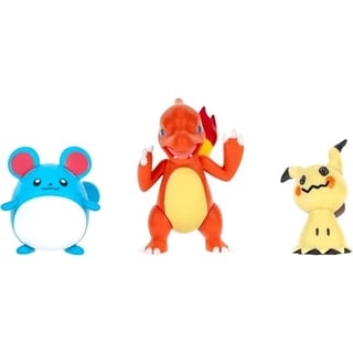 Pokémon Battle Figure Set - Mimikyu + Charmeleon + Marill