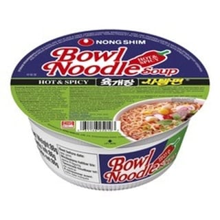 Nong Shim Instant Hot & Spicy Bowl Noodles, 100g