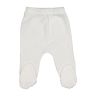 PRAWN- Textured cot.Footed Leggings - Off-Whitte