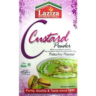 Laziza Custard Powder - Pistachio Flavour 300 Grams