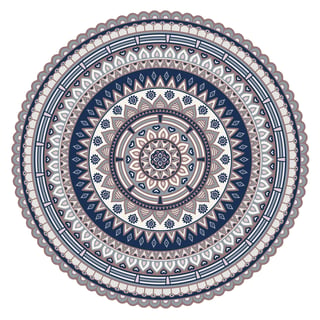 Placemat Mandala 2 Blauw