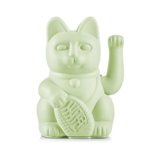 Lucky Cat Light Green 15cm