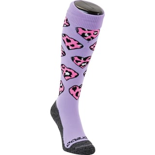 Brabo Socks Hearts Purple Cheetah