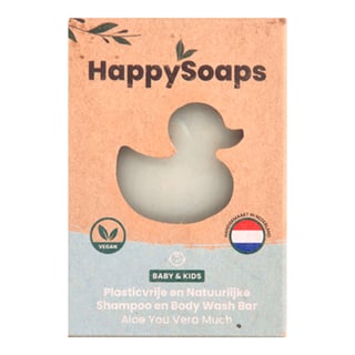 HappySoaps Baby Shampoo en Body Wash Bar Aloë You