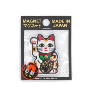 Koelkast Magneet Lucky Cat Patch 7cm Geborduurd