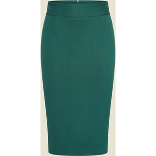 VERY CHERRY Pencil Skirt Forest Green