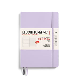 Leuchtturm 18 month diary softcover large 2024-2025 - Lilac