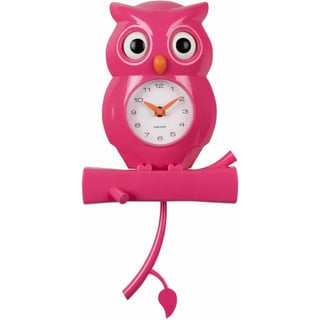 Karlsson Wall Clock Owl - Pink