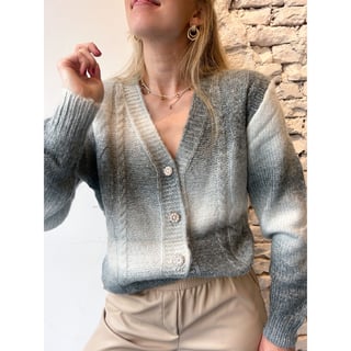 LaJolly Cardigan - Rainbow Grey