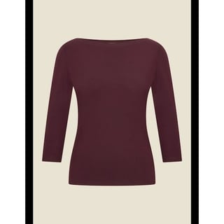 VERY CHERRY Boatneck top grape