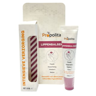 Vloeibare Lippenbalsem (Gekleurd) Met Propolis, Rauwe Honing, Vitamine E, Vlierbessen Propolita 10ml Tube