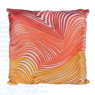 Sierkussen Swirls Oranje Geel Katoen 50x50cm