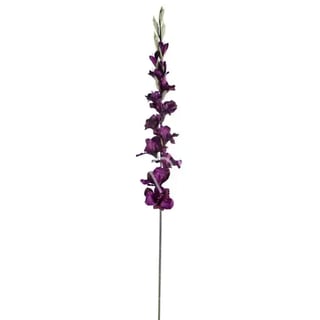 Kunstbloem Gladiool Donker Paars Op Steel 108cm