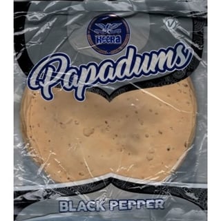 Heera Black Pepper Papadum 200 Grams