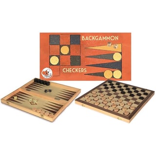 Houten Backgammon en Dammen
