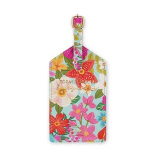 Travel Legami Luggage Tag - Pink Flowers