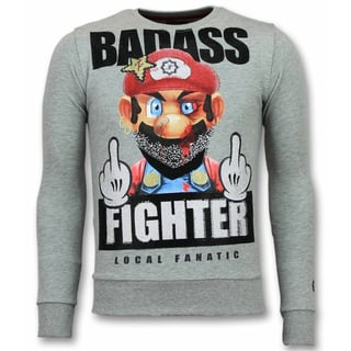 Mario Trui - Fight Club Sweater Heren - Grijs