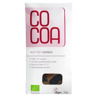 Cocoa Reep Met Kersen 50GR
