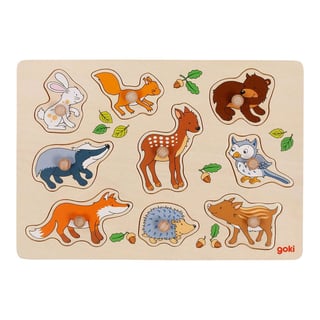 Houten Puzzel - Bosdieren